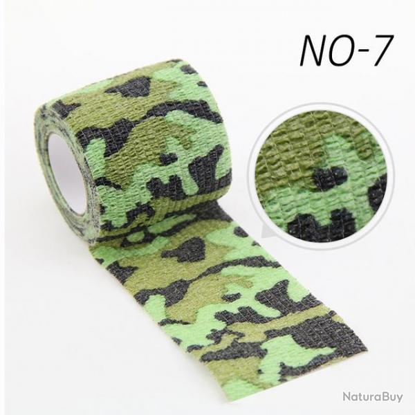 Ruban camouflage auto-adhsif - 5cm x 450cm - camouflage 7