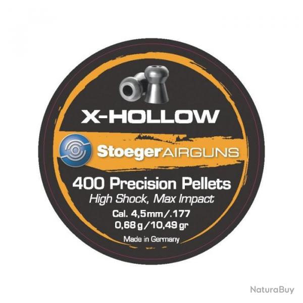 Bote de plombs Stoeger X-hollow tte ronde - 5.5 mm / Par 1