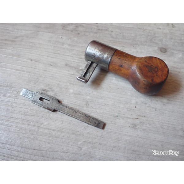 Tournevis VETTERLI qui sert de poigne de baguette de nettoyage