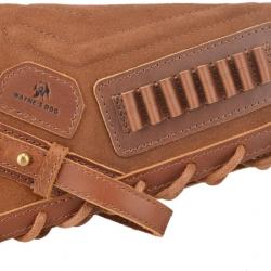 Sabot amortisseur en cuir véritable - 22lr - droitier - marron - LIVRAISON GRATUITE