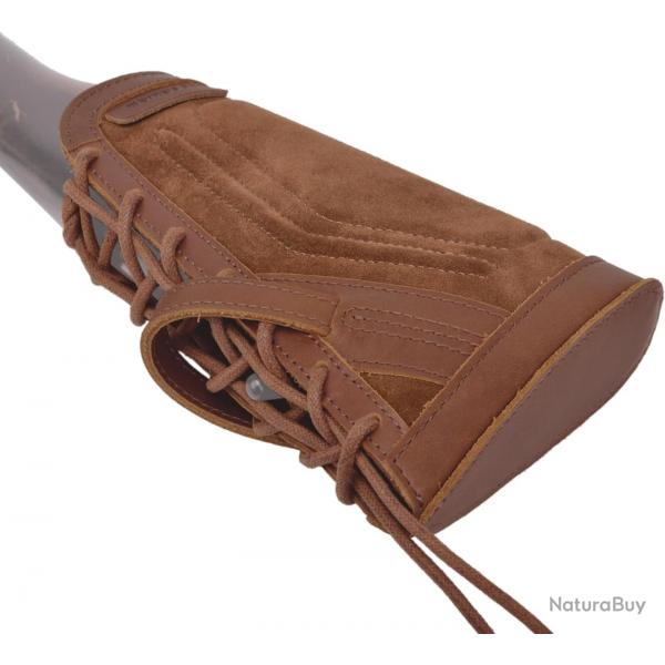 Sabot amortisseur en cuir vritable - ambidextre - marron - LIVRAISON GRATUITE