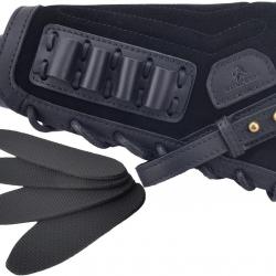 Busc de crosse avec cartouchière .308 30-06 pour gaucher + 4 inserts - noir - LIVRAISON GRATUITE