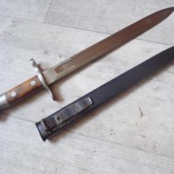 156120 Baionnette Suisse pour fusil Rubin Schmidt 1889, 89/96 - Mdle 1900