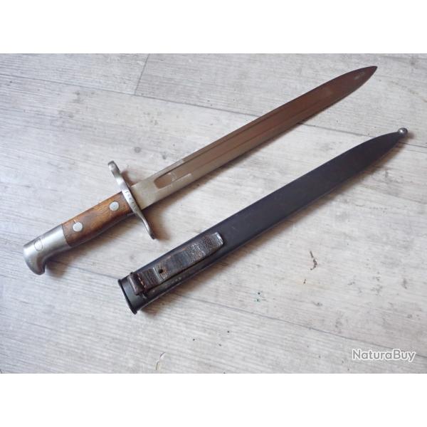 156120 Baionnette Suisse pour fusil Rubin Schmidt 1889, 89/96 - Mdle 1900