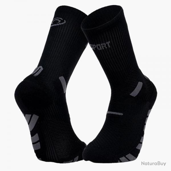 Chaussette de Course BV SPORT "Trail Ultra High" 42 - 44 Noir