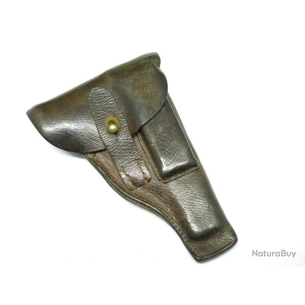 Superbe etui original en cuir pour PA Mauser 1914 ou 1934 dat 1915 Ref et 789