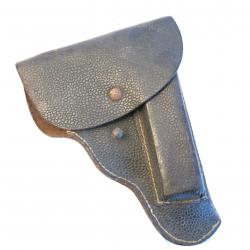Etui cuir grenelé  original pistolet CZ 27 daté 1943 ref et 111