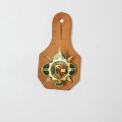 Insigne 680e Régiment de Circulation Routière, 680 RCR DRAGO  émail, dos guilloché
