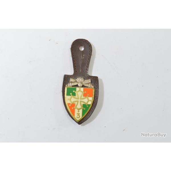 Insigne 3e Régiment d'Artillerie, 3 RA, G1340, dos lisse DRAGO