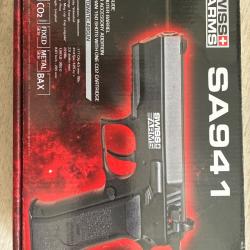 Pistolet C02 4,5mm bb (culasse fixe)
