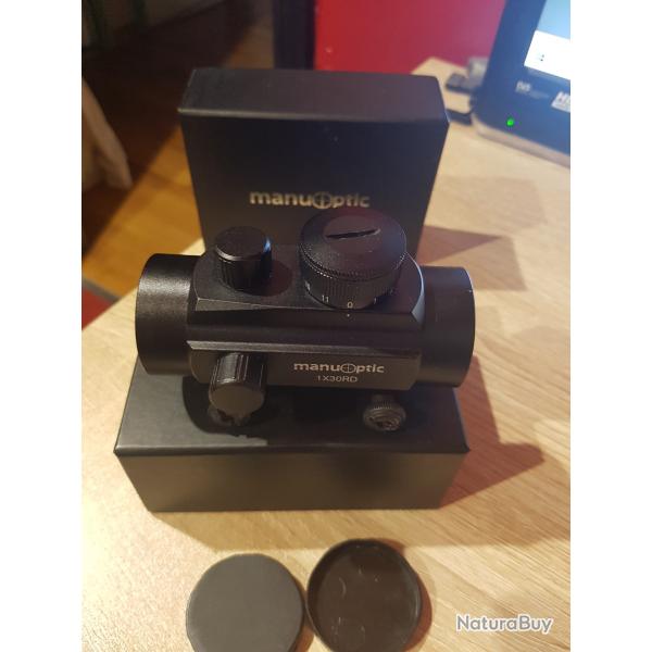 point rouge MANUOPTIC RD 30 rail de 11 mn