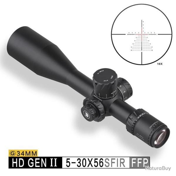 LUNETTE DISCOVERY HD GENII 5-30X56 SFIR FFP ZEROSTOP 1/10MIL