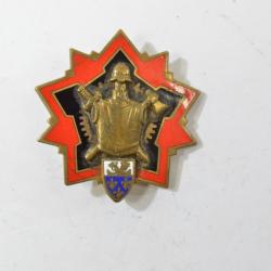 Insigne Ecole Supérieure du Génie, Versailles, DRAGO émail, G.2055 horizontal. Un anneau ressoudé