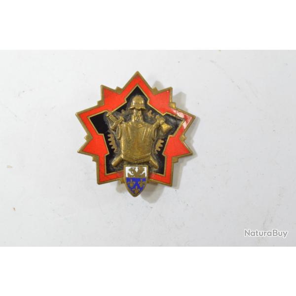 Insigne Ecole Suprieure du Gnie, Versailles, DRAGO mail, G.2055 horizontal. Un anneau ressoud