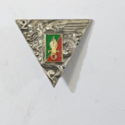 Insigne 2e Régiment Etranger de Parachutistes 2 REP, DRAGO guilloché embout G1948