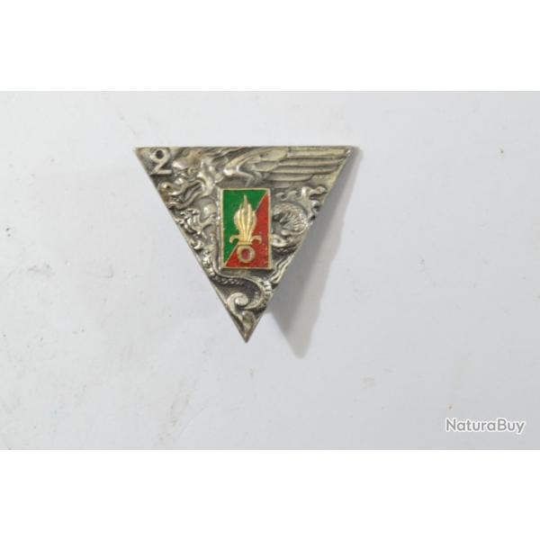 Insigne 2e Rgiment Etranger de Parachutistes 2 REP, DRAGO guilloch embout G1948