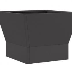 Brasero braise noir 40 x 40 x 35 cm acier transportable pratique extérieur convivial