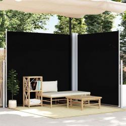 Auvent latéral rétractable Noir 220x600 cm