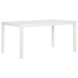 Table de jardin 150x90x72 cm PP Blanc