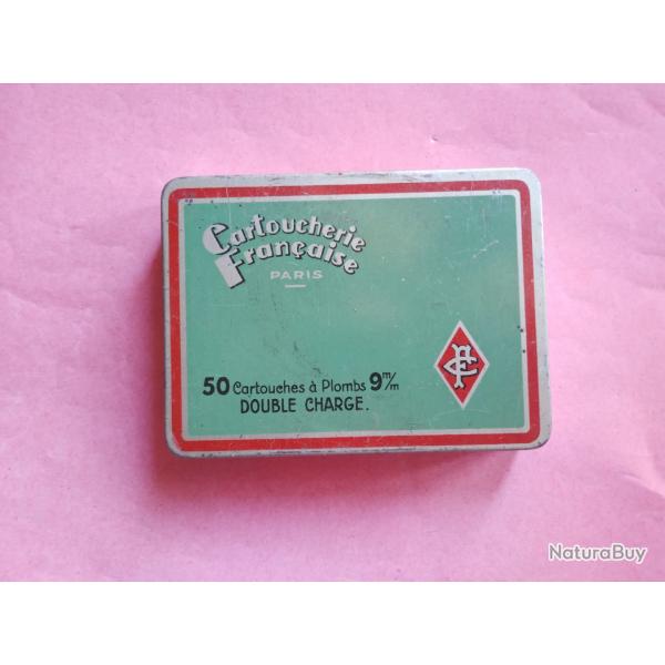 pour collection jolie boite cartouche 9mm flobert double charge CF