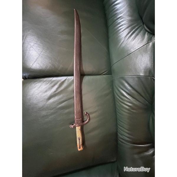 Baonnette Franaise model 1866 Chassepot .
