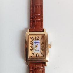 montre femme a quartz gabrielle vicenga bracelet cuir