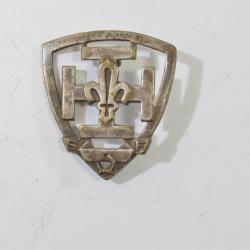 Ancien insigne de béret Scouts de France, fleur de lys