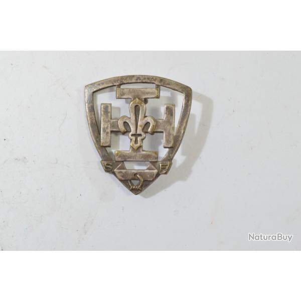 Ancien insigne de bret Scouts de France, fleur de lys