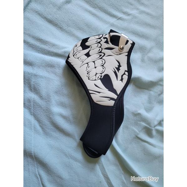 Demi masque de protection squelette