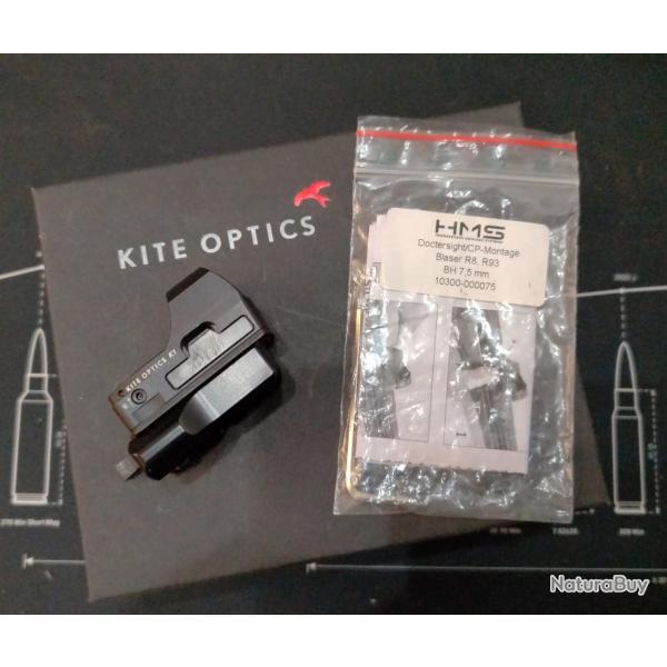 Point Rouge Kite K1 + Montage rapide Blaser R8 / Enchres  1 sans prix de rserve !!!