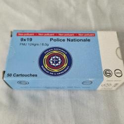 BOITE VIDE DE MUNITIONS POLICE NATIONALE (ANCIENNE VERSION)