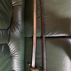 Sabre adjudant d'infanterie . Model 1845 .