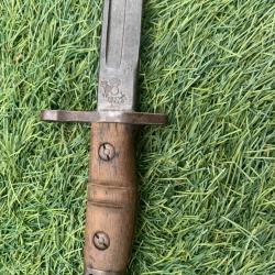 Baïonnette US remington 1917 avec fourreau original en T.B.E  ( 1 avec prix de réserve )