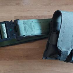 Ceinture tactique + poche decharge et porte chargeur