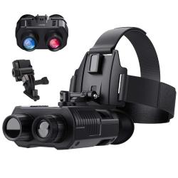 Jumelles Vision Nocturne NV8000 Caméra HD 1080P Affichage 3D Double Ecran IR 300m Casque Monté