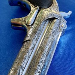 Suite remington 41rf derringer entièrement gravé SYLVER FINICH UMC .SUPER LUXE