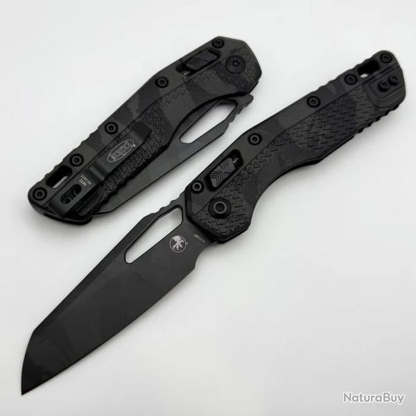 Couteau Microtech MSI Ram-Lok Lame Acier M390MK Manche Camo Midnight Tiger USA MCT210T1PMMTCX8