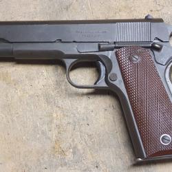 Pistolet 1911 A1 WW2 US ARMY Fabrication ITHACA de 1943 Parkérisé, Seconde Guerre Mondiale 45 ACP