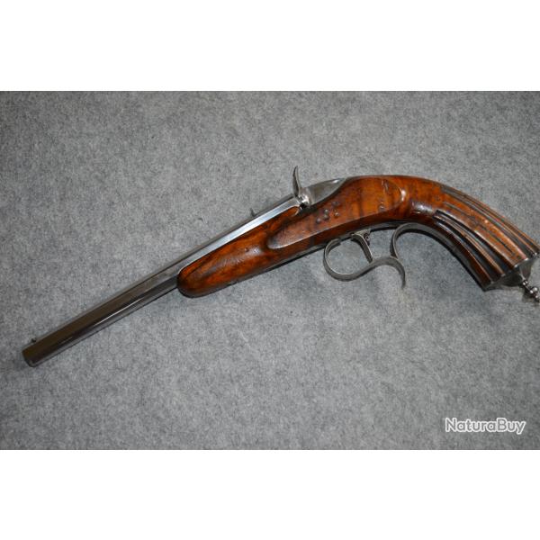 Pistolet de tir de salon  6mm  Flobert XIX me