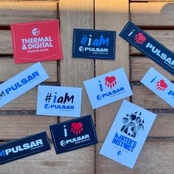 Lot de 10 autocollants PULSAR