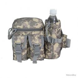 Sac multipoches camouflage + porte bouteille - acu - LIVRAISON GRATUITE