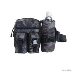 Sac banane multipoches camouflage + porte bouteille - python - LIVRAISON GRATUITE