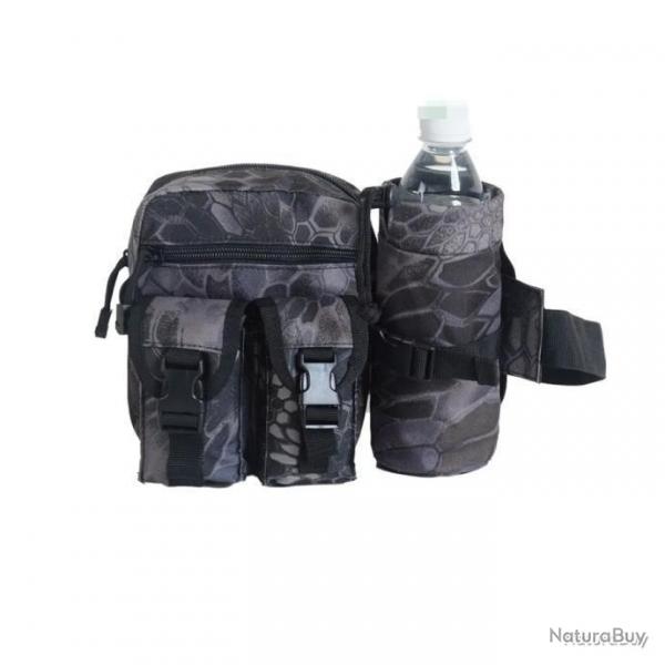 Sac multipoches camouflage + porte bouteille - python - LIVRAISON GRATUITE