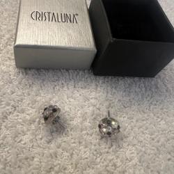Boucles d oreilles cristaluna candy en cristal acrylique transparent swarovski neuf 300 510 a3