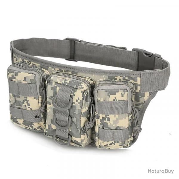 Ceinture de chasse multipoches camouflage - camo acu - LIVRAISON GRATUITE