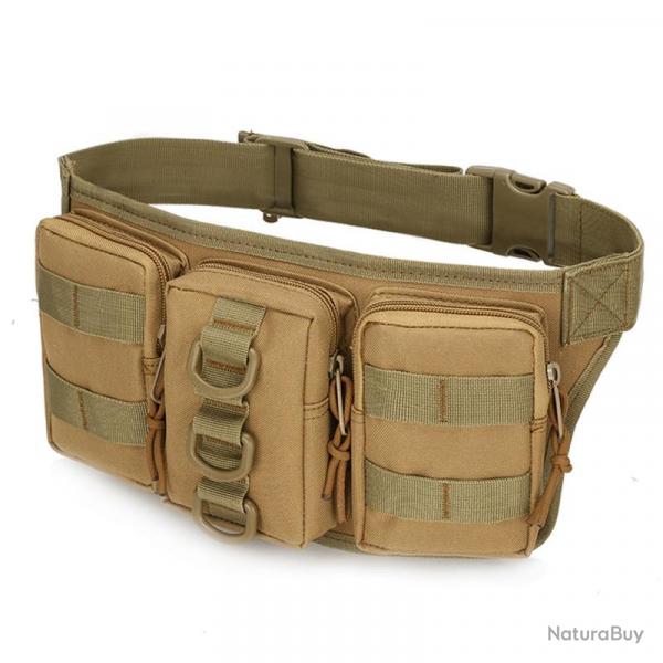 Sacoche tactique multipoches - tan/coyote - LIVRAISON GRATUITE