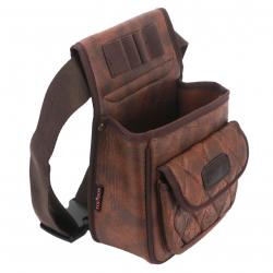 Cartouchière de ceinture en cuir tourbon - LIVRAISON GRATUITE