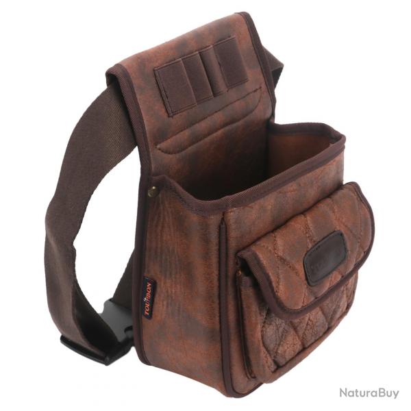 Cartouchire de ceinture en cuir tourbon - LIVRAISON GRATUITE