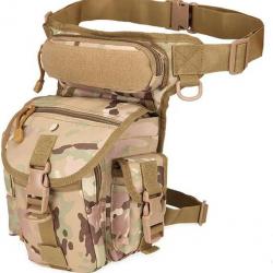 Sacoche de cuisse tactique - camouflage cp - LIVRAISON GRATUITE