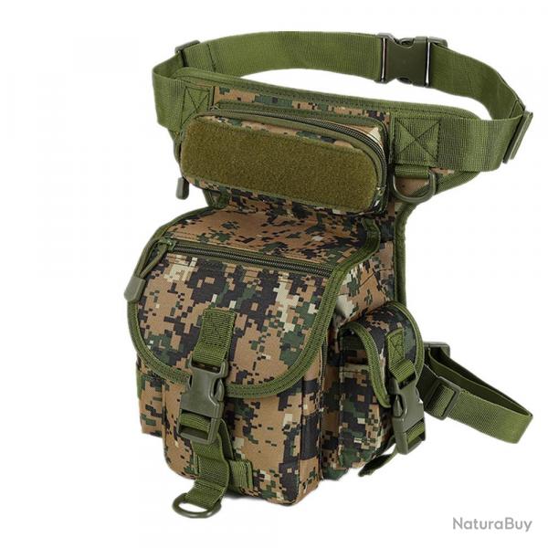 Sacoche de cuisse pour la chasse - camouflage jungle numrique - LIVRAISON GRATUITE